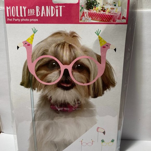 Pet Puppy Dog Party Photo Props Glasses Phot Shoot - Picture 1 of 13